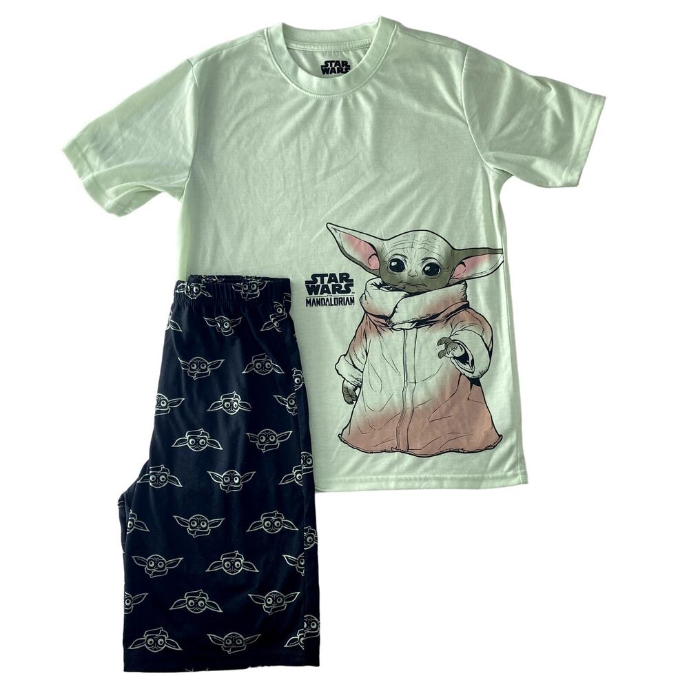 Star Wars Baby Yoda Grogu Mandalorian 2-Piece Pajama Set - Large - 10/12